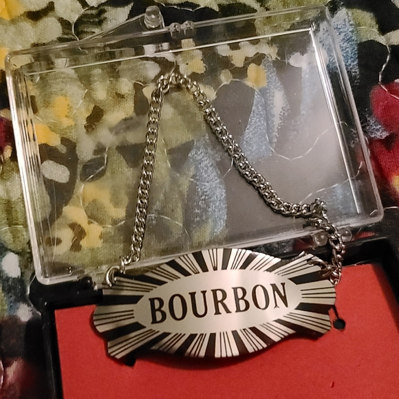 Vintage Accents Vintage Metal Bourbon Decanter Label Poshmark